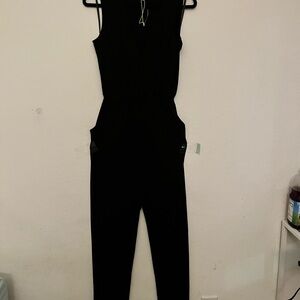 BCBGeneration Black Sleeveless Jumpsuit